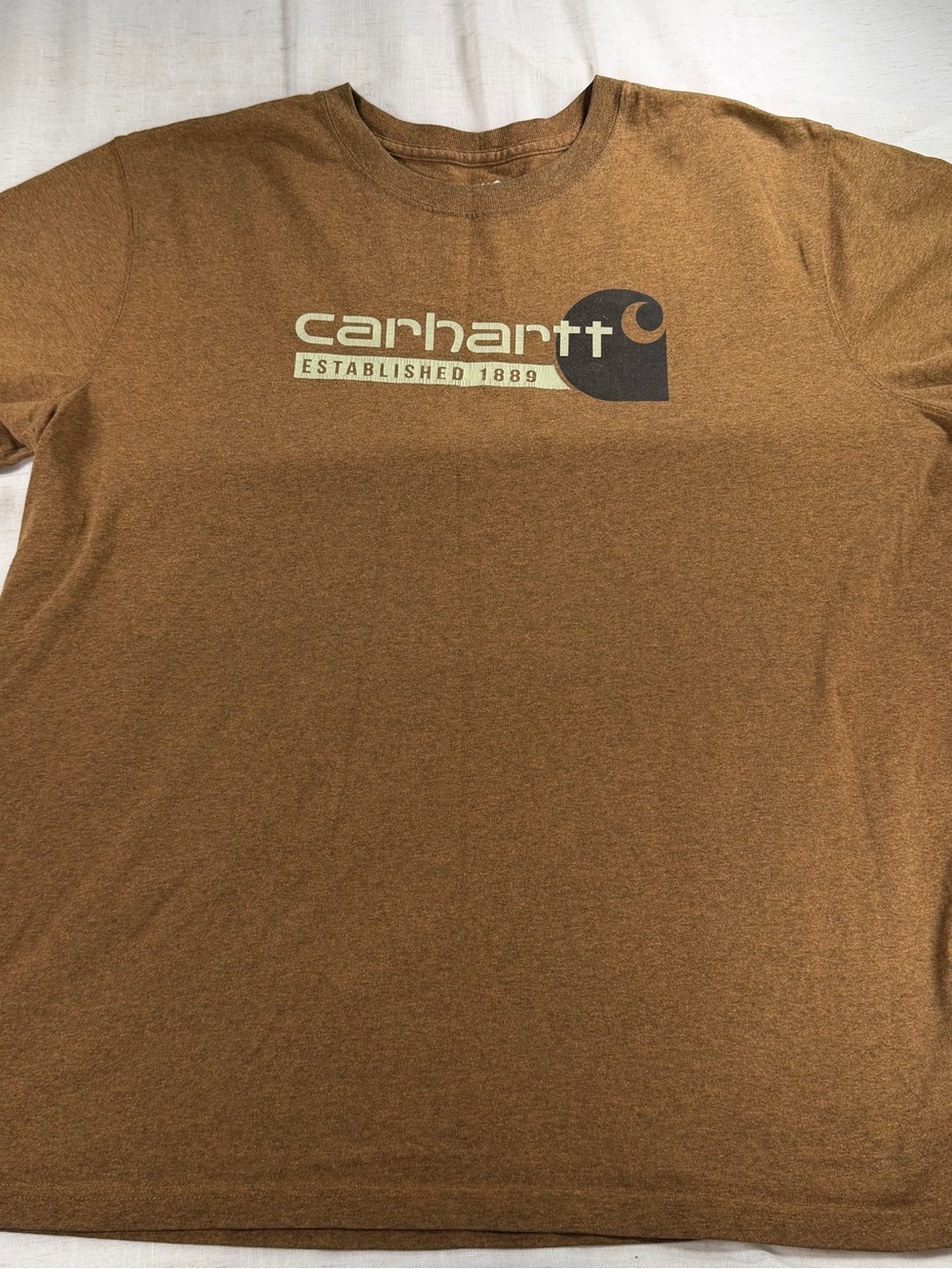 Carhartt Brown Short-Sleeve Logo Tee